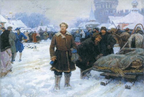 А.И. Васильев. Ломоносов в Москве.